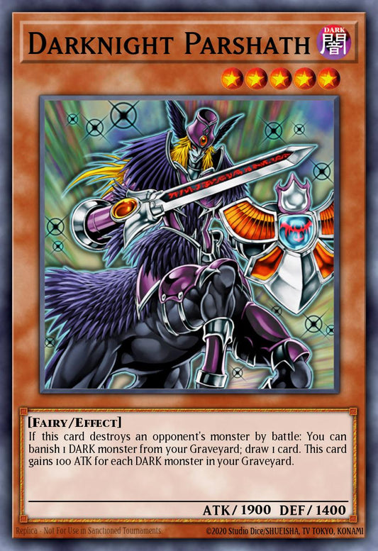 (213) YuGiOh TCG LCYW: Legendary Collection 3: Mega Pack Single: Darknight Parshath  Common