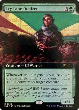 (769) Magic The Gathering Secret Lair Drop Series Single: Ivy Lane Denizen  Rare