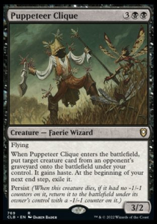 (769) Magic The Gathering Commander Legends: Battle for Baldur's Gate: Extras Single: Puppeteer Clique  Rare