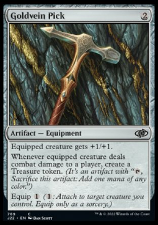 (769) Magic The Gathering Jumpstart 2022 Single: Goldvein Pick  Common