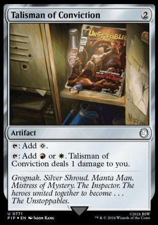 (771) Magic The Gathering Universes Beyond: Fallout: Extras Single: Talisman of Conviction  Uncommon