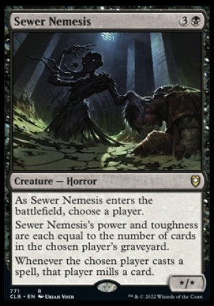 (771) Magic The Gathering Commander Legends: Battle for Baldur's Gate: Extras Single: Sewer Nemesis  Rare