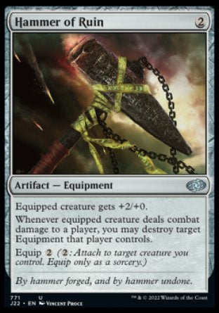(771) Magic The Gathering Jumpstart 2022 Single: Hammer of Ruin  Uncommon
