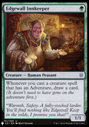 (151) Magic The Gathering The List Single: Edgewall Innkeeper  Uncommon