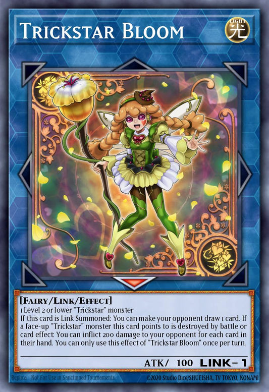 (022) YuGiOh TCG MP19: 2019 Gold Sarcophagus Tin Mega Pack Single: Trickstar Bloom  Rare