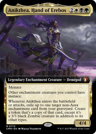 (773) Magic The Gathering Commander Masters: Extras Single: Anikthea, Hand of Erebos (V.2)  Mythic