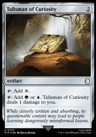 (773) Magic The Gathering Universes Beyond: Fallout: Extras Single: Talisman of Curiosity  Holo Uncommon