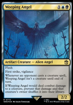 (773) Magic The Gathering Universes Beyond: Doctor Who: Extras Single: Weeping Angel (V.3) Holo Rare