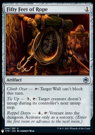 (244) Magic The Gathering The List Single: Fifty Feet of Rope  Uncommon