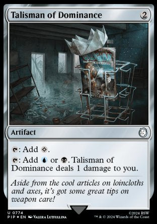 (774) Magic The Gathering Universes Beyond: Fallout: Extras Single: Talisman of Dominance  Uncommon