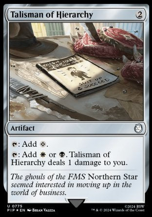 (775) Magic The Gathering Universes Beyond: Fallout: Extras Single: Talisman of Hierarchy  Uncommon