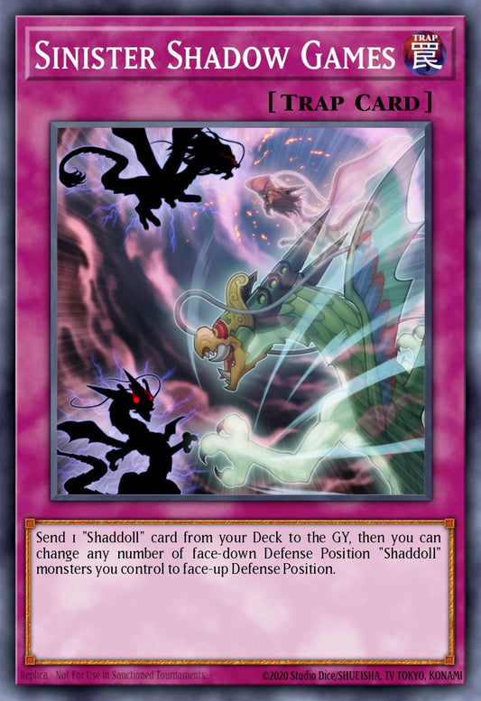 (232) YuGiOh TCG RA04: Quarter Century Stampede Single: Sinister Shadow Games (V.1 - Platinum Secret Rare)  Platinum Secret Rare