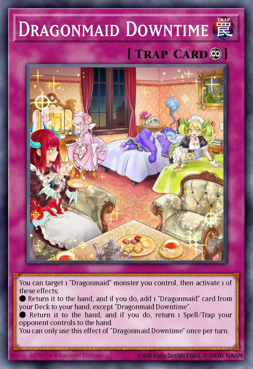 (068) YuGiOh TCG BLMM: Battles of Legend: Monster Mayhem Single: Dragonmaid Downtime  Ultra Rare
