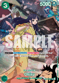 (OP01-035) One Piece TCG OP07: 500 Years into the Future Single: Okiku (OP01-035)  Special Rare