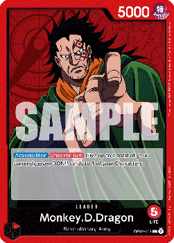 (001) One Piece TCG OP07: 500 Years into the Future Single: Monkey.D.Dragon (OP07-001) (V.1)  Leader