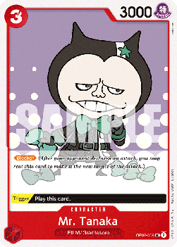 (008) One Piece TCG OP07: 500 Years into the Future Single: Mr. Tanaka (OP07-008)  Uncommon