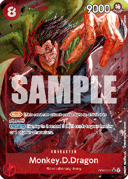 (015) One Piece TCG OP07: 500 Years into the Future Single: Monkey.D.Dragon (OP07-015) (V.2)  Alternate Art
