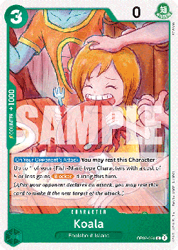 (024) One Piece TCG OP07: 500 Years into the Future Single: Koala (OP07-024)  Common