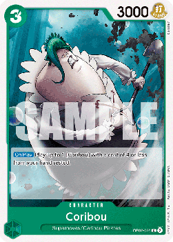 (025) One Piece TCG OP07: 500 Years into the Future Single: Coribou (OP07-025)  Common