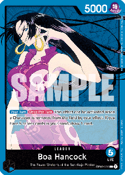 (038) One Piece TCG OP07: 500 Years into the Future Single: Boa Hancock (OP07-038) (V.1)  Leader