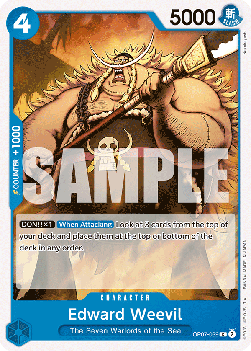 (039) One Piece TCG OP07: 500 Years into the Future Single: Edward Weevil (OP07-039)  Common