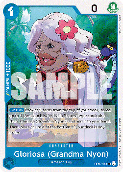 (041) One Piece TCG OP07: 500 Years into the Future Single: Gloriosa (Grandma Nyon) (OP07-041)  Uncommon