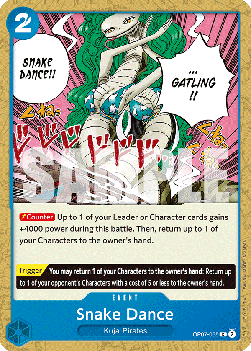 (055) One Piece TCG OP07: 500 Years into the Future Single: Snake Dance (OP07-055)  Common