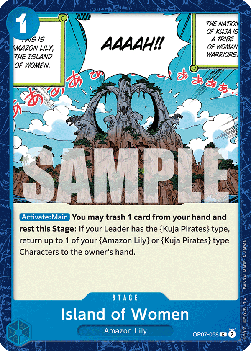 (058) One Piece TCG OP07: 500 Years into the Future Single: Island of Women (OP07-058)  Common