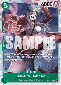 (026) One Piece TCG OP07: 500 Years into the Future Single: Jewelry Bonney (OP07-026) (V.1)  Super Rare