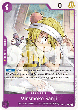 (061) One Piece TCG OP07: 500 Years into the Future Single: Vinsmoke Sanji (OP07-061)  Common