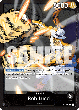 (079) One Piece TCG OP07: 500 Years into the Future Single: Rob Lucci (OP07-079) (V.1)  Leader