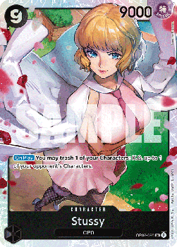 (085) One Piece TCG OP07: 500 Years into the Future Single: Stussy (OP07-085) (V.1)  Super Rare