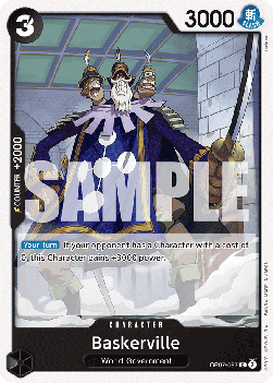 (087) One Piece TCG OP07: 500 Years into the Future Single: Baskerville (OP07-087)  Common