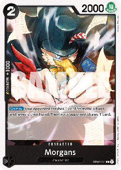 (090) One Piece TCG OP07: 500 Years into the Future Single: Morgans (OP07-090)  Common