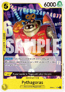 (105) One Piece TCG OP07: 500 Years into the Future Single: Pythagoras (OP07-105)  Uncommon