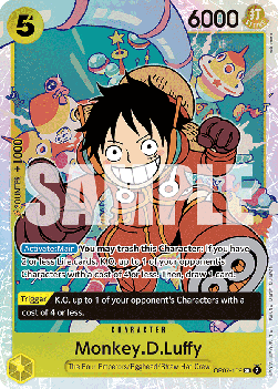 (109) One Piece TCG OP07: 500 Years into the Future Single: Monkey.D.Luffy (OP07-109) (V.1)  Super Rare