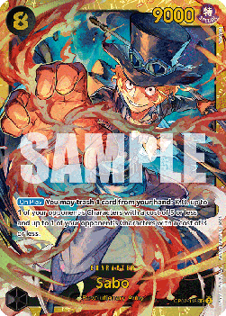 (118) One Piece TCG OP07: 500 Years into the Future Single: Sabo (OP07-118) (V.1)  Secret Rare