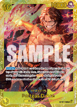 (119) One Piece TCG OP07: 500 Years into the Future Single: Portgas.D.Ace (OP07-119) (V.1)  Secret Rare