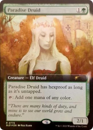 (775) Magic The Gathering Secret Lair Drop Series Single: Paradise Druid Holo Rare