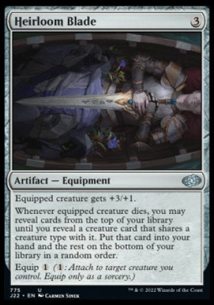(775) Magic The Gathering Jumpstart 2022 Single: Heirloom Blade  Uncommon