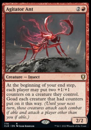 (776) Magic The Gathering Commander Legends: Battle for Baldur's Gate: Extras Single: Agitator Ant  Rare