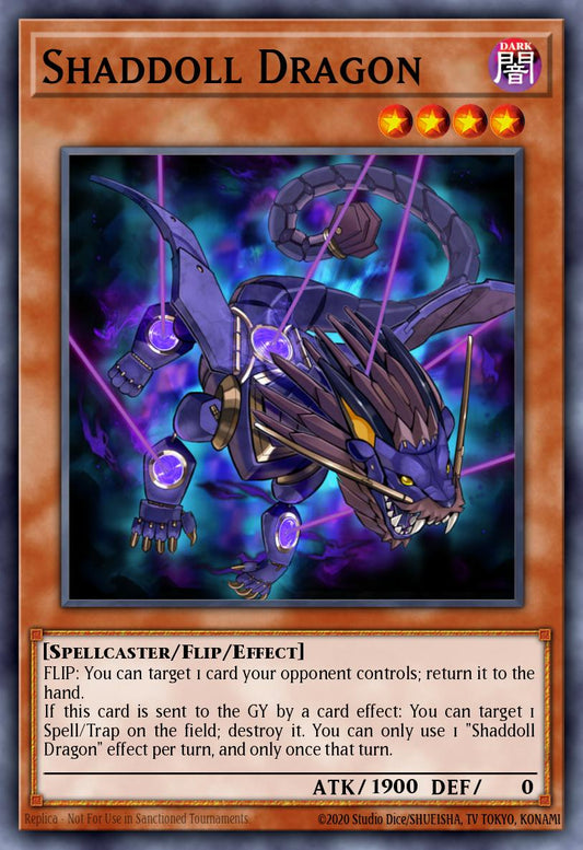 (228) YuGiOh TCG RA04: Quarter Century Stampede Single: Shaddoll Dragon (V.1 - Platinum Secret Rare)  Platinum Secret Rare