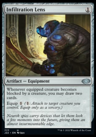 (777) Magic The Gathering Jumpstart 2022 Single: Infiltration Lens  Uncommon