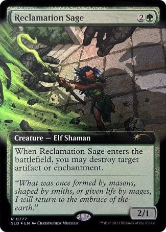 (777) Magic The Gathering Secret Lair Drop Series Single: Reclamation Sage Holo Rare