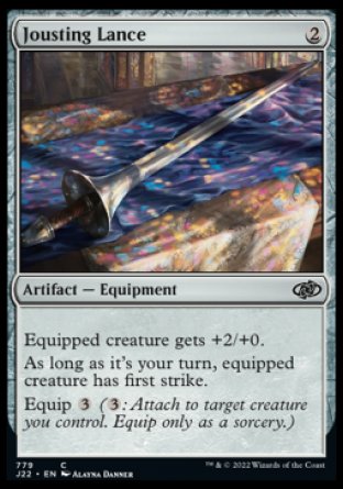 (779) Magic The Gathering Jumpstart 2022 Single: Jousting Lance  Common
