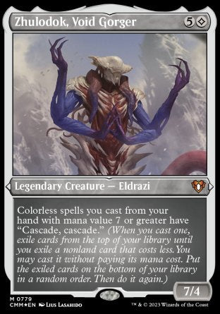 (779) Magic The Gathering Commander Masters: Extras Single: Zhulodok, Void Gorger (V.3)  Special