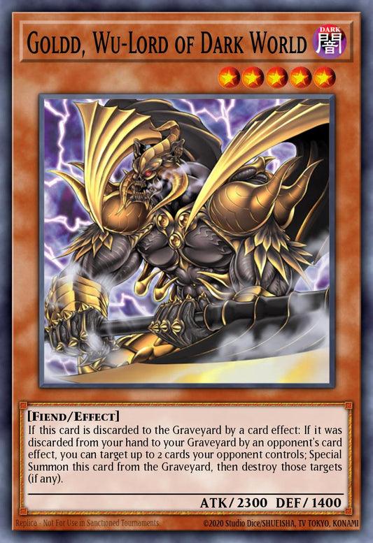 (159) YuGiOh TCG RA03: Quarter Century Bonanza Single: Goldd, Wu-Lord of Dark World (V.2 - Quarter Century Secret Rare)  Quarter Century Secret Rare