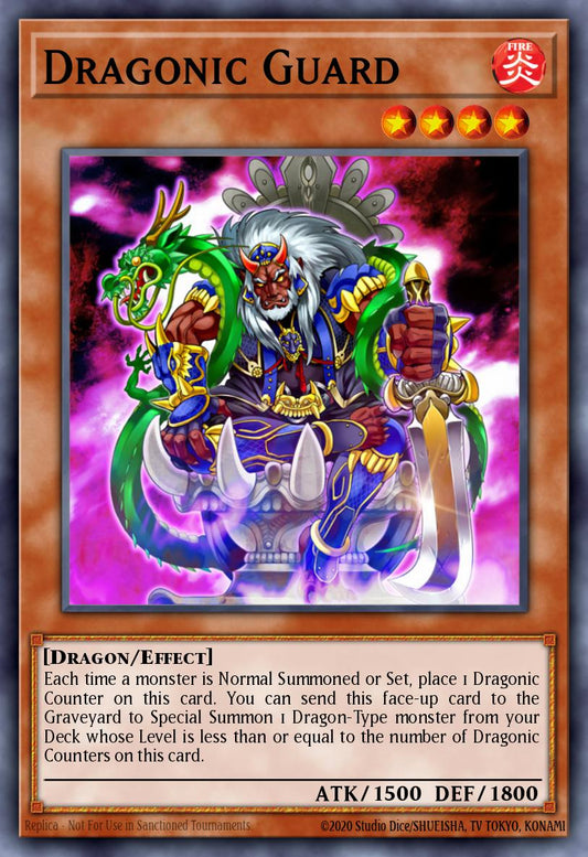 (085) YuGiOh TCG ABPF: Absolute Powerforce Single: Dragonic Guard  Super Rare