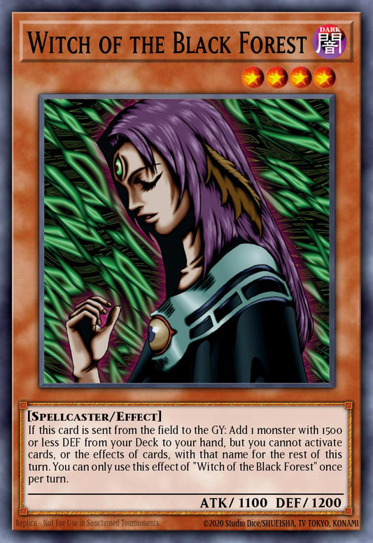 (066) YuGiOh TCG DB2: Dark Beginning 2 Single: Witch of the Black Forest  Rare