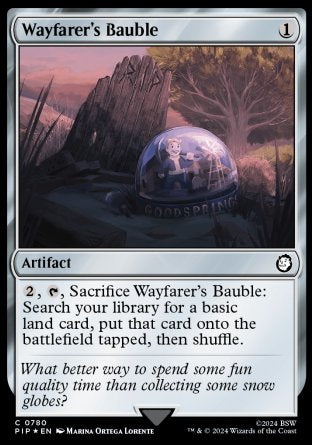 (780) Magic The Gathering Universes Beyond: Fallout: Extras Single: Wayfarer's Bauble  Holo Common